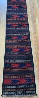 2' x 11'  New Afghan Tribal Kilim Soumak Handwoven 100% Wool Runner Oriental Rug