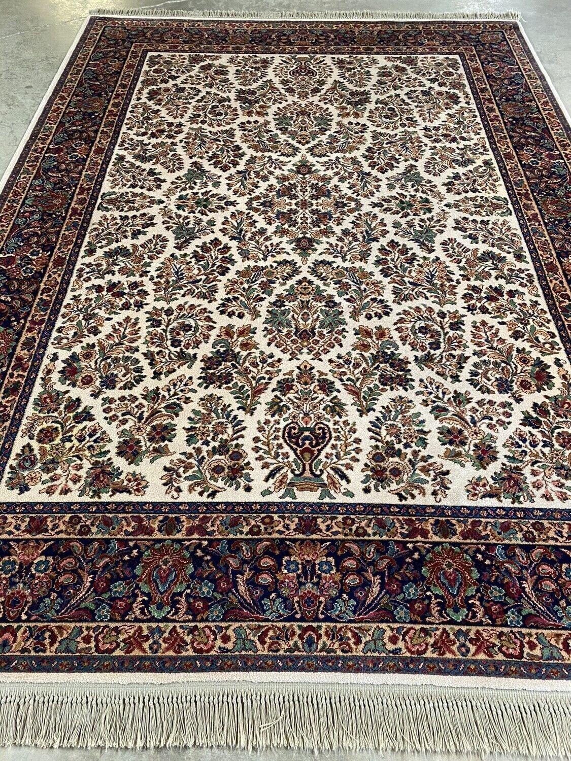 8'8"x 12' Authentic Karastan Rug Pattern # 700-760 Ivory Sarouk American Carpet