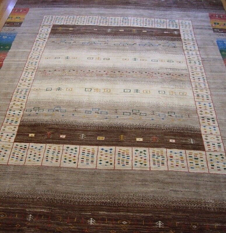 8' x 11' NEW GABBEH PERSIAN TRIBAL HAND KNOTTED WOOL PREMIUM QUALITY RUG