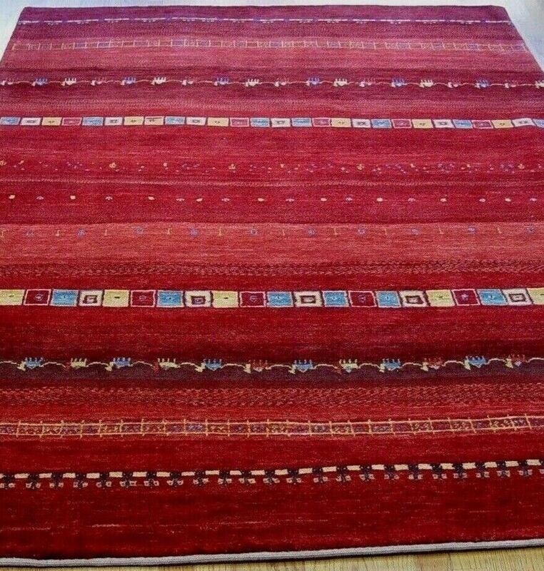 5'5" x 8'2" NEW GABBEH PERSIAN TRIBAL HAND KNOTTED WOOL PREMIUM QUALITY RUG