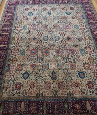 8'8 8'8"x12' Samovar Karastan Rug Pattern # 900-901 Persian Vase Wool Tea-wash American Wool Carpet