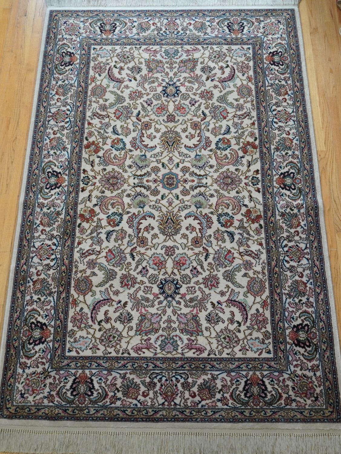 5'9" x 9' Authentic Karastan #700-738 Tabriz Vintage American Wool Carpet Area Rug