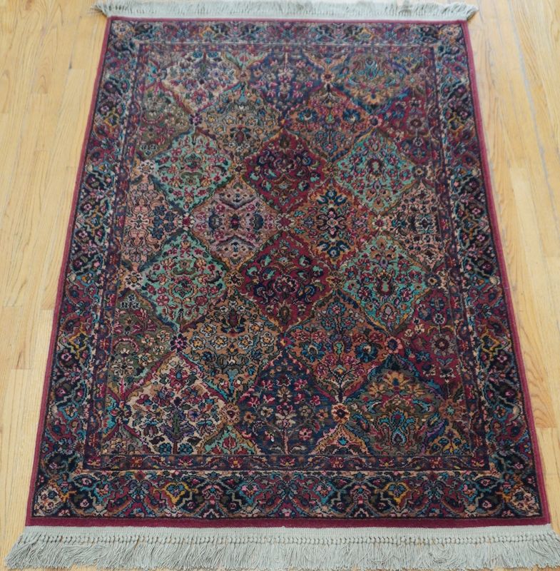 Authentic Karastan 700-717 Multicolor Panel Kirman 4'3" x 6' Wool American Rug