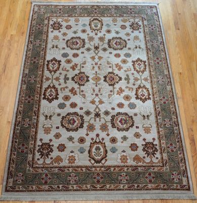 Authentic Karastan Ivory Oushak 5'9" x 9' Original Series 700-721 Wool Rug