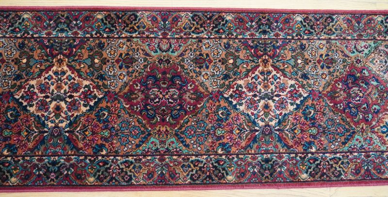 Authentic Original Karastan Runner 2'6" x 8'6" Multicolor Panel Kirman 700-717 Wool Rug