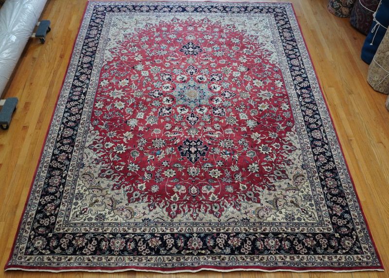Chinese Tabriz Design Hand Knotted Wool Oriental Rug 8'5" x 11'9"