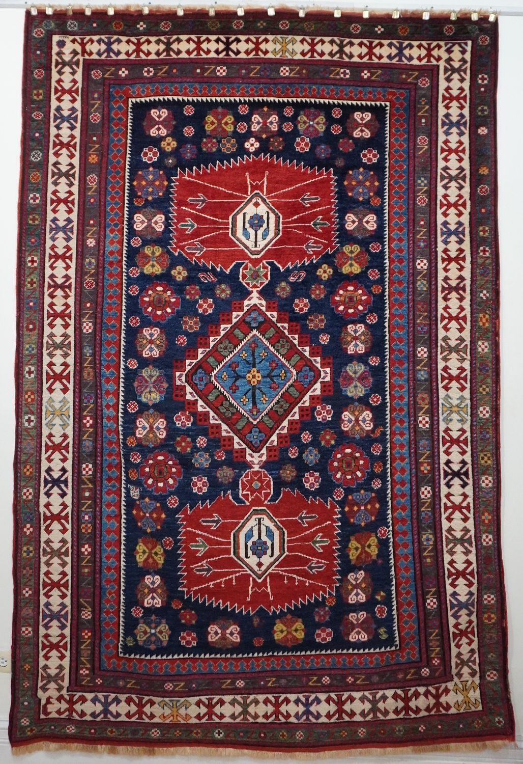 Antique Caucasian Kazak Kashkuli Handmade 100% Wool Veg. Dyes Rug 5'5 Antique Caucasian Kazak Kashkuli Handmade 100% Wool Veg. Dyes Rug 5'5" x 8'4