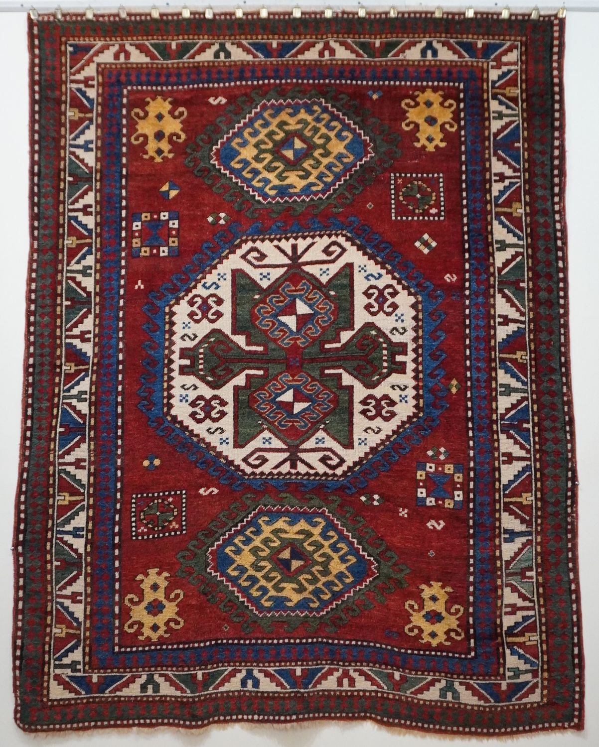 Antique Caucasian Kazak Lorii Pambak Handmade 100% Wool Veg. Dyes Rug 5'4 Antique Caucasian Kazak Lorii Pambak Handmade 100% Wool Veg. Dyes Rug 5'4" x 7'