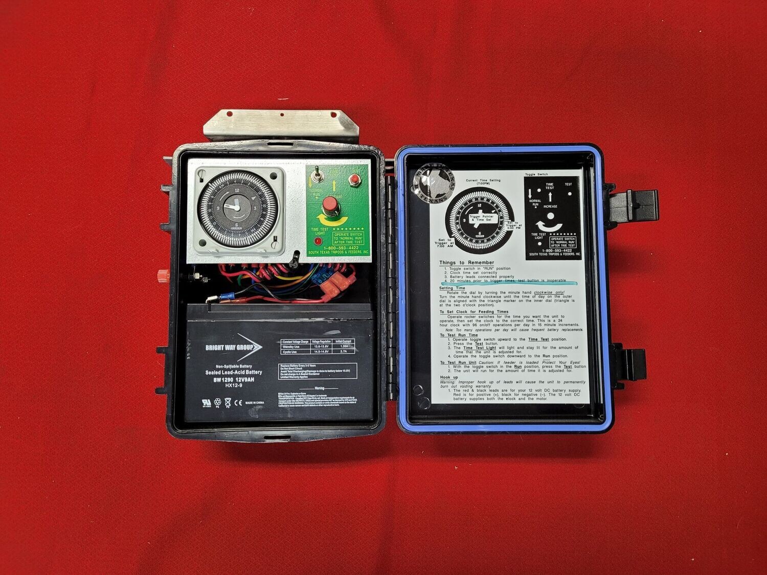 “BLACK BOX” TIMER ASSEMBLY WITH “THE REMOTE” With Mounting Bolts and Battery