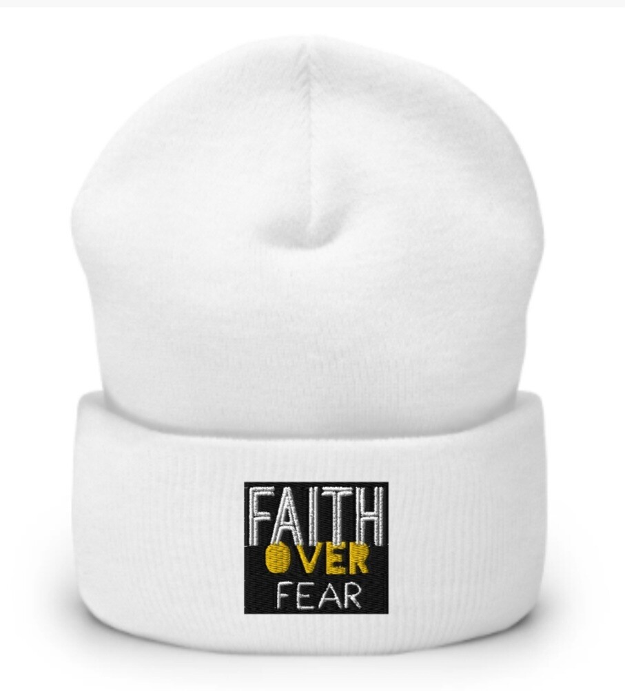 faith over fear beanie