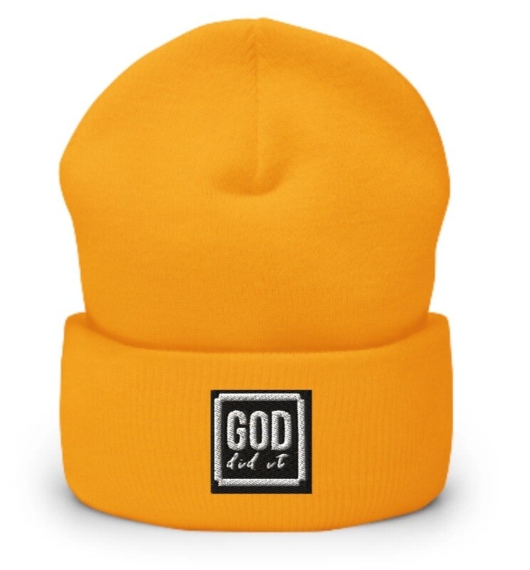 God did it beanie
