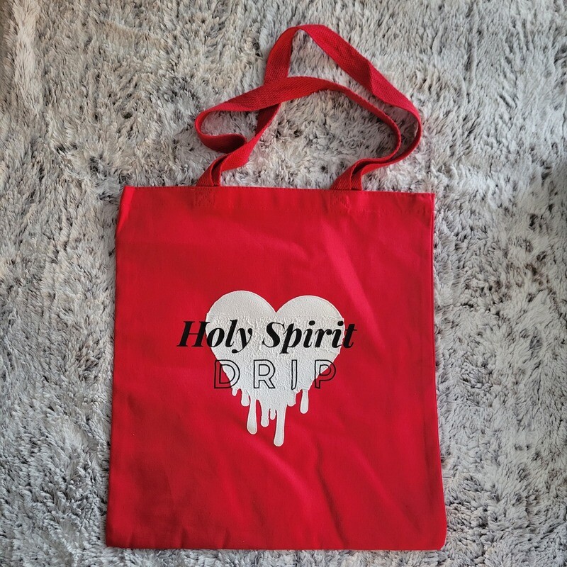 holy spirit drip tote bag