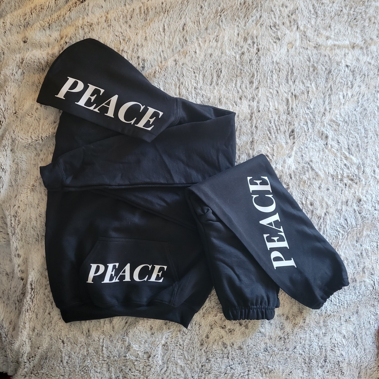 kids peace loungewear set