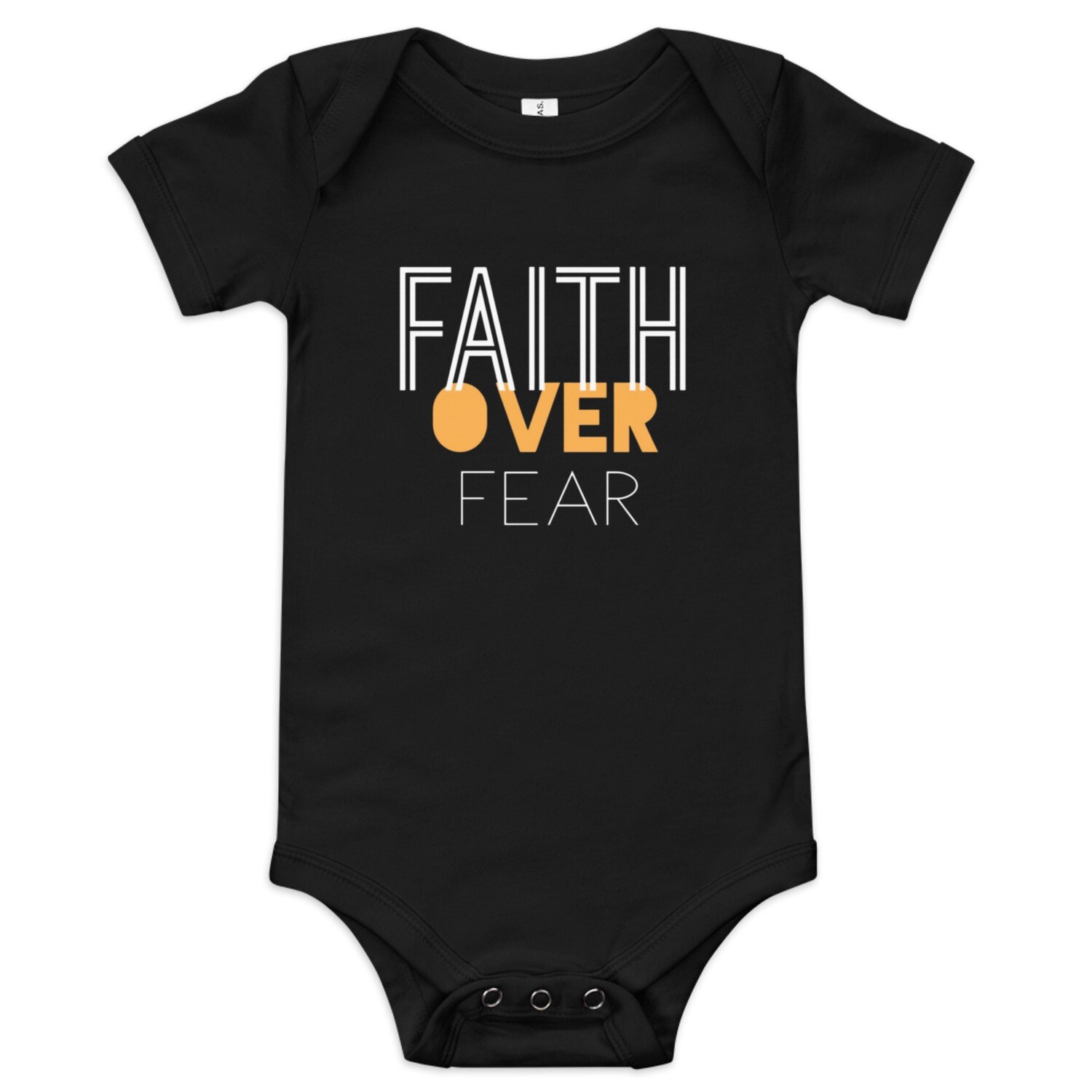 FAITH over fear Baby onesie