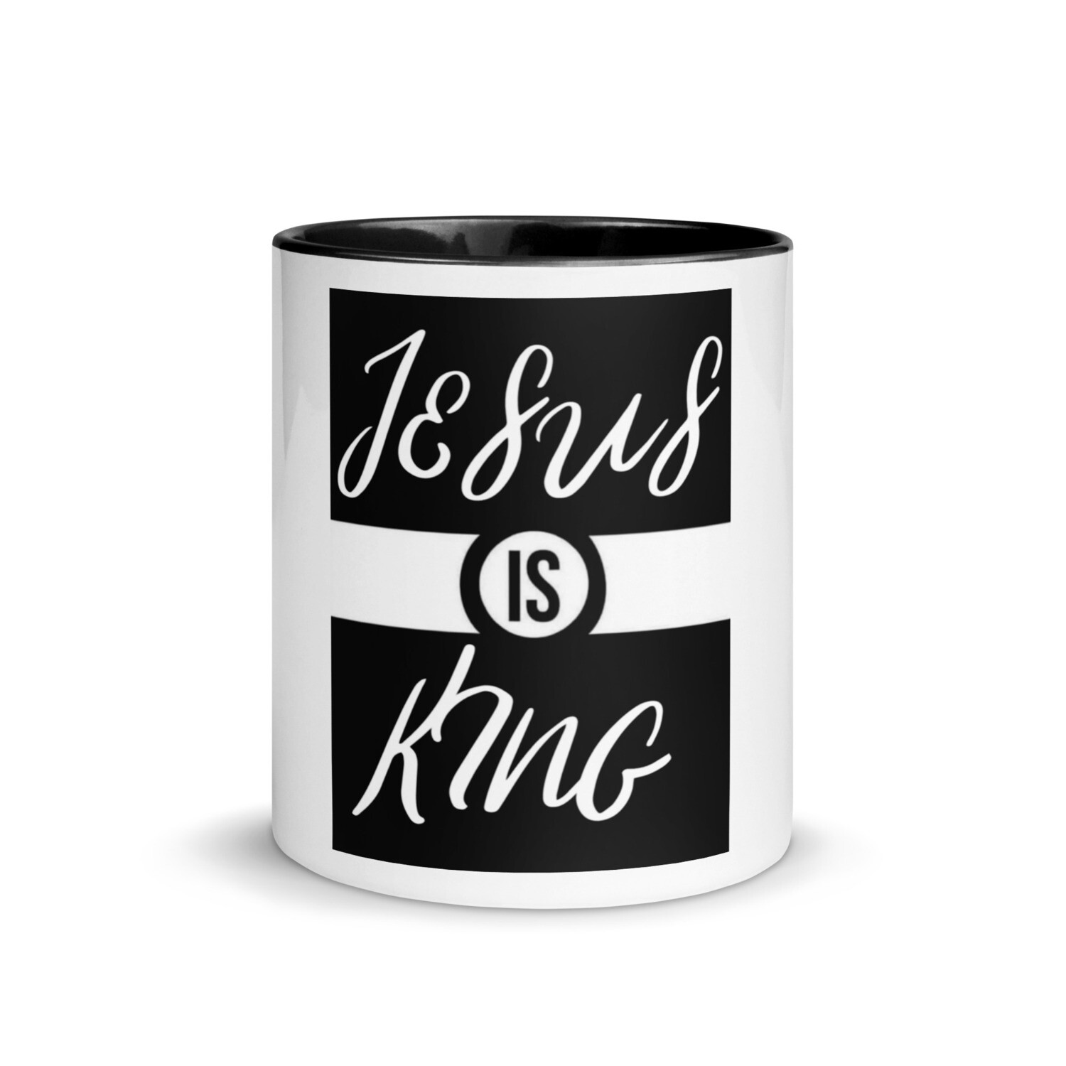 Jesus is king mug