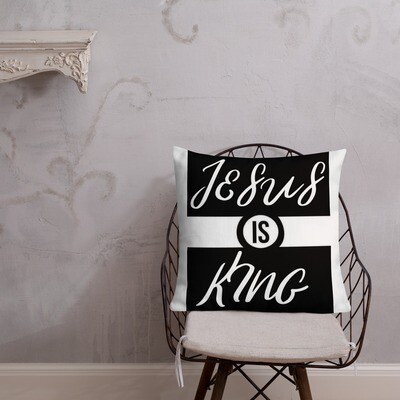 Jesus is king Premium Pillow