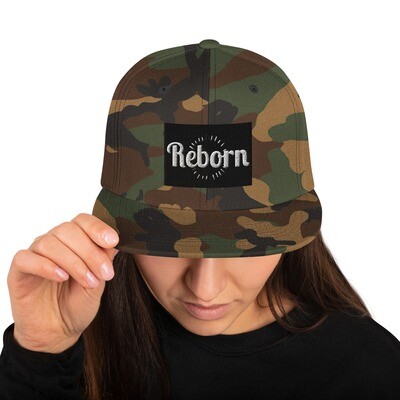 Reborn embroidered Snapback Hat