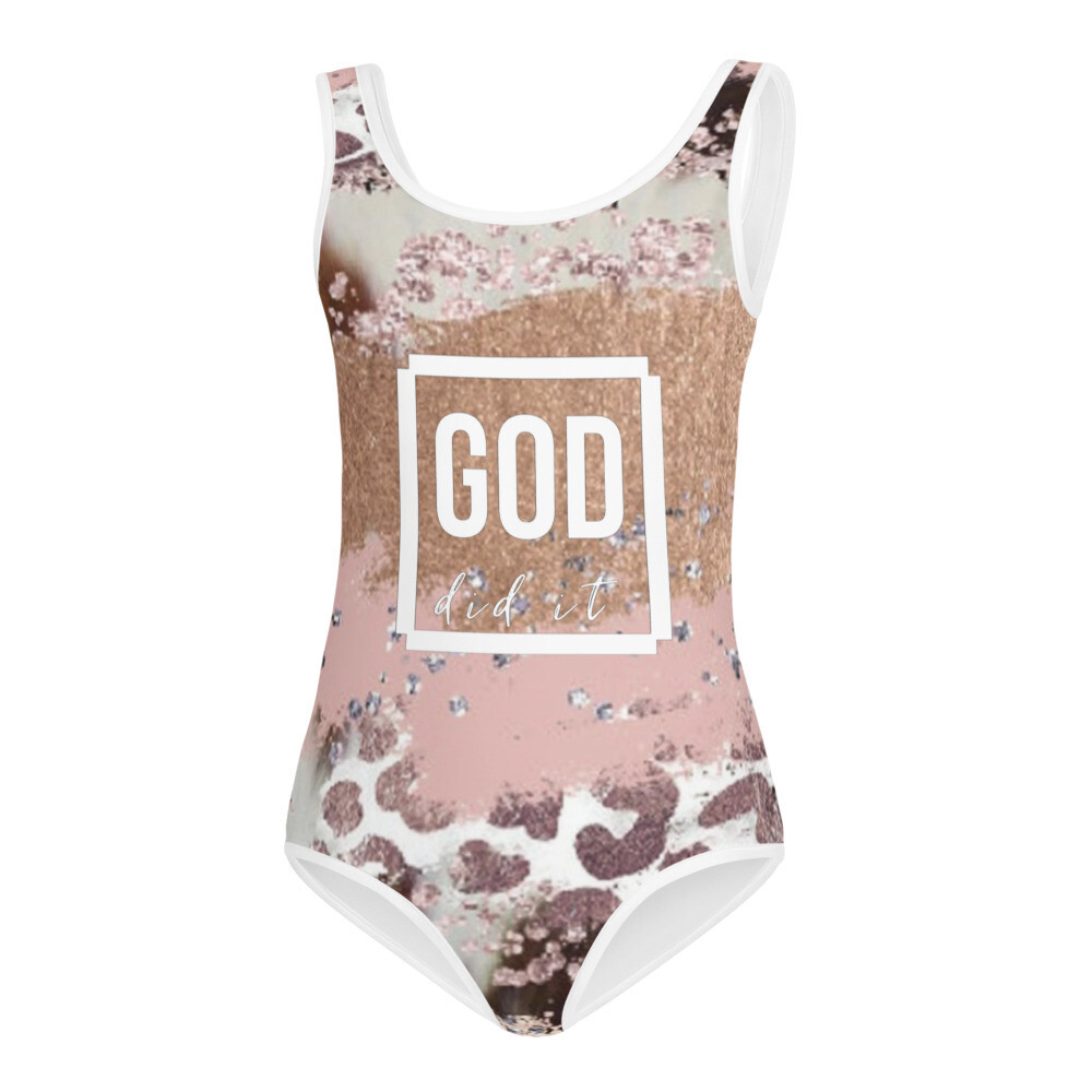 GOD did it Kids Swimsuit