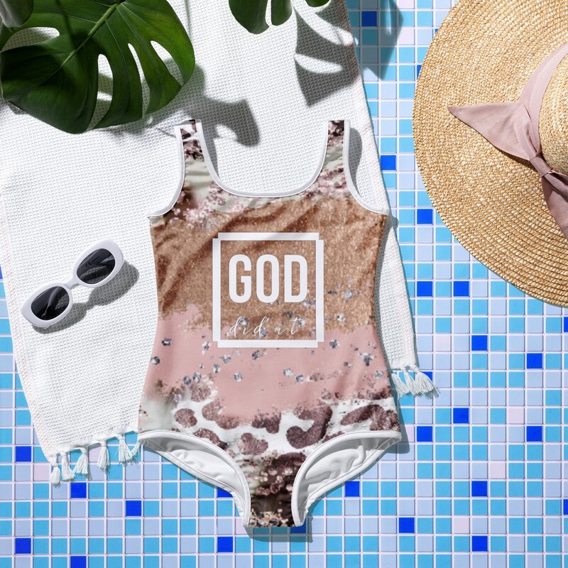 GOD did it Youth Swimsuit