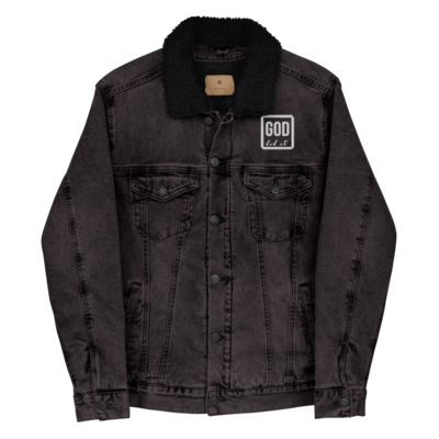 GOD did it embroidered denim jacket