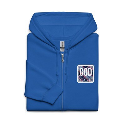 GOD did it  zip up unisex hoodie