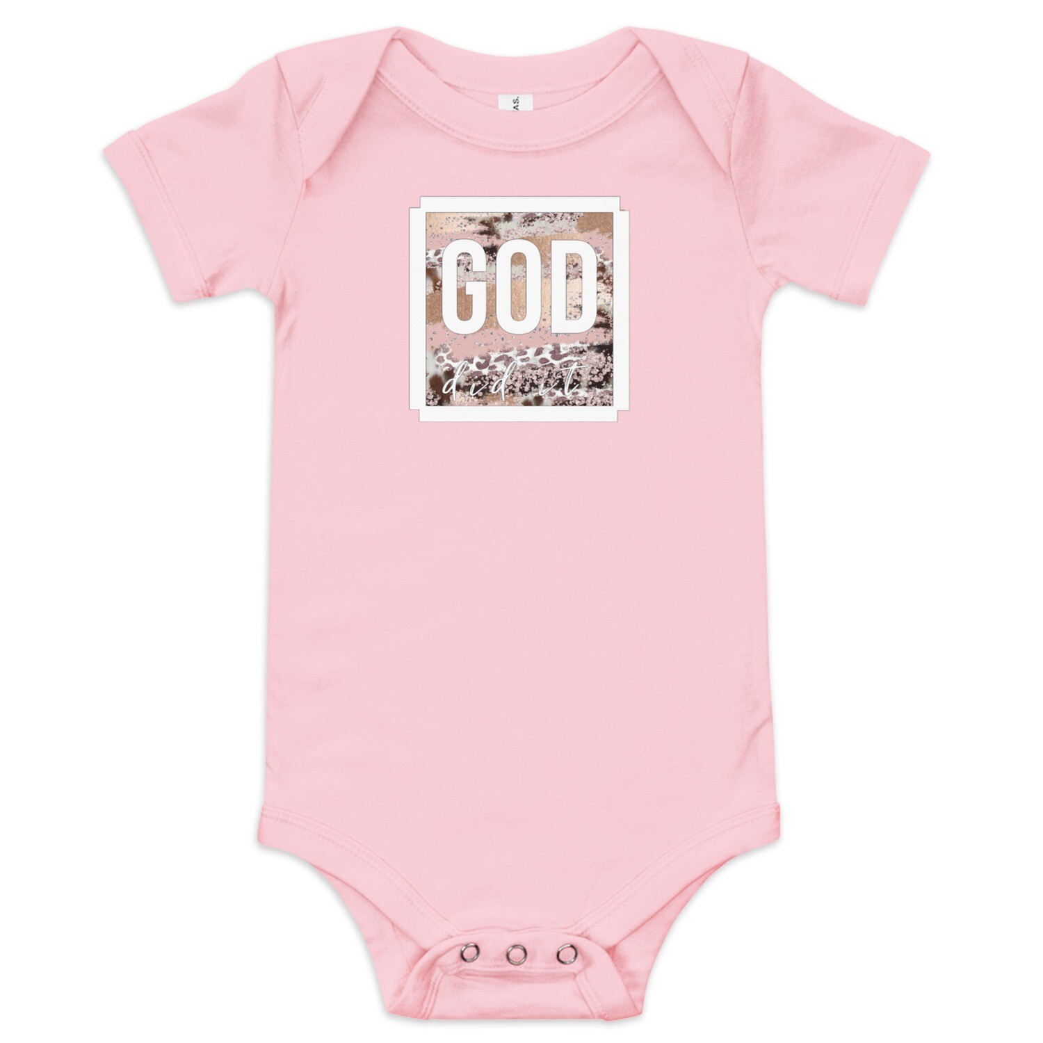 GOD did it baby onesie