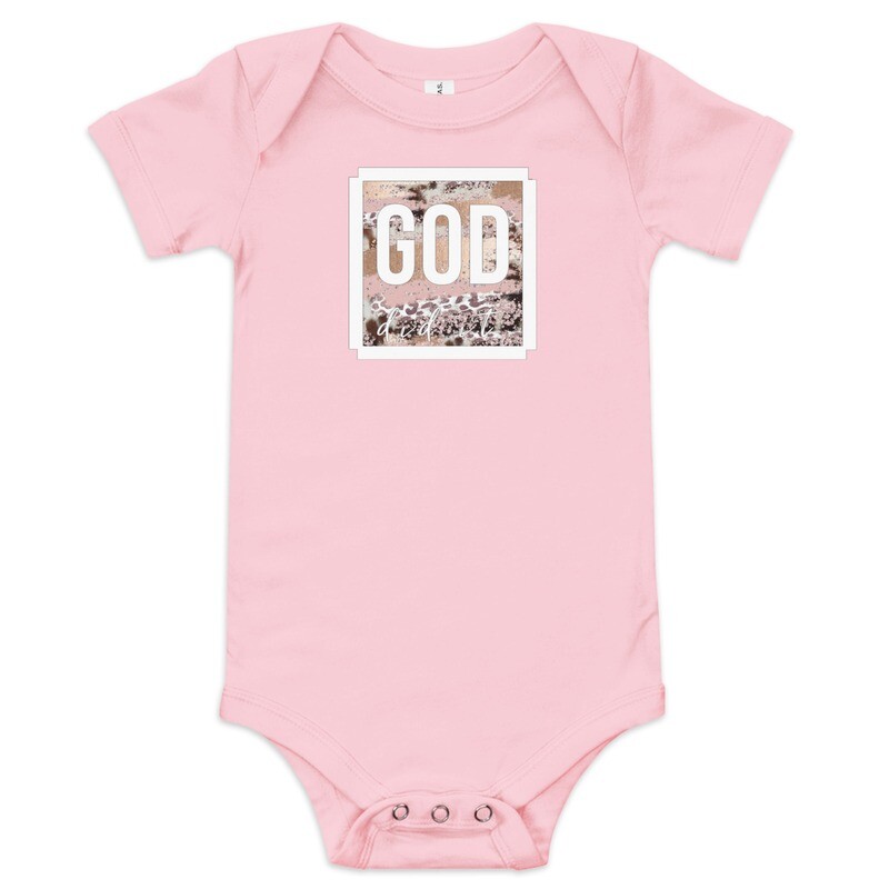 GOD did it baby onesie
