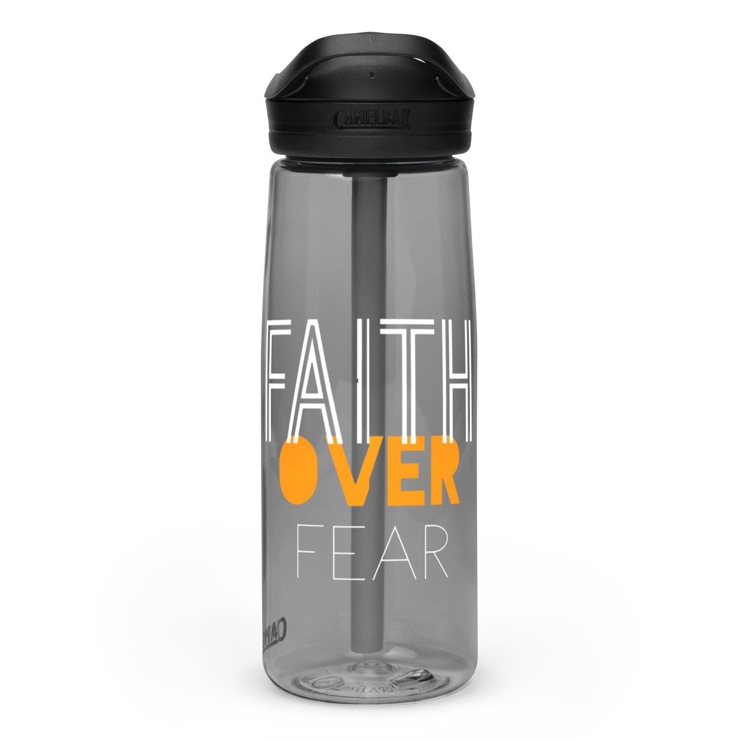faith over fear Sports water bottle