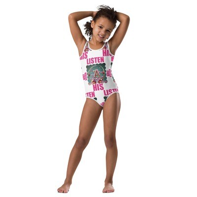 listen for his voice  Kids Swimsuit