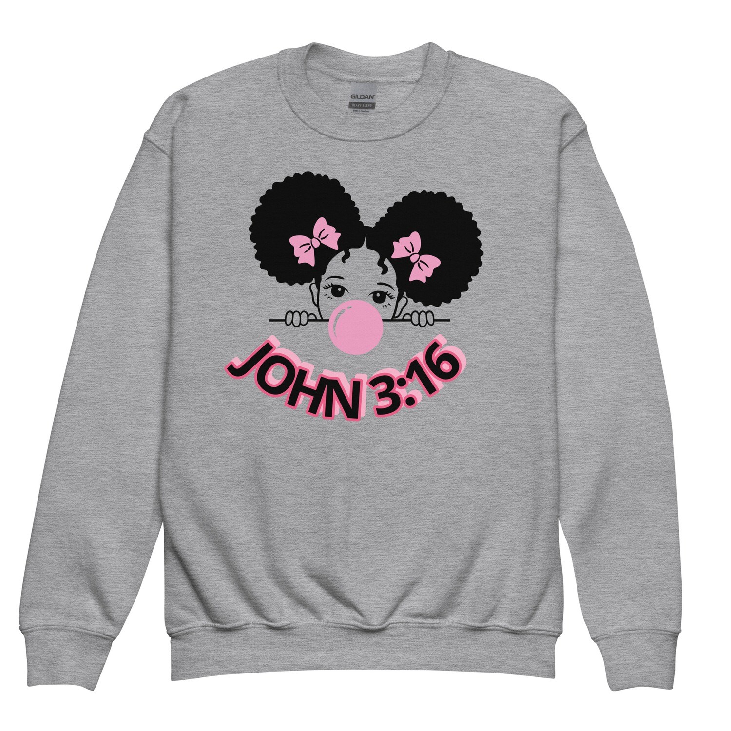JOHN 3:16 Youth crewneck sweatshirt