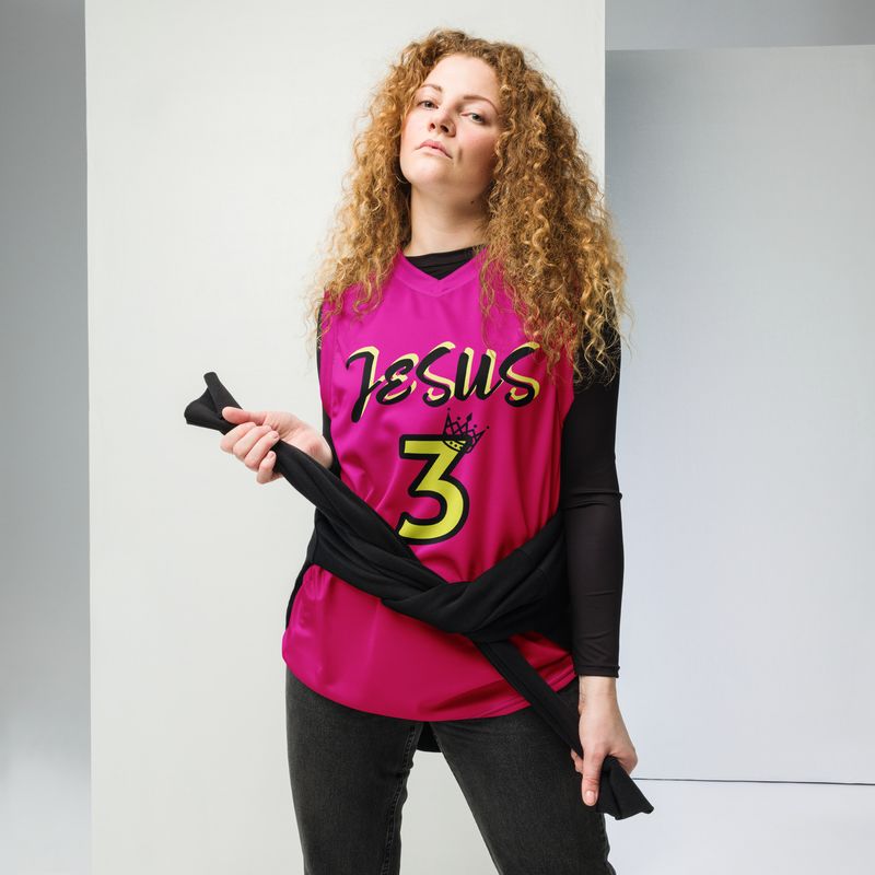 Jesus unisex basketball jersey
