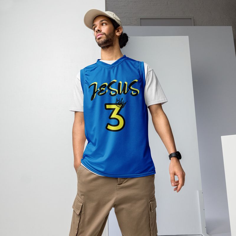 Jesus unisex basketball jersey
