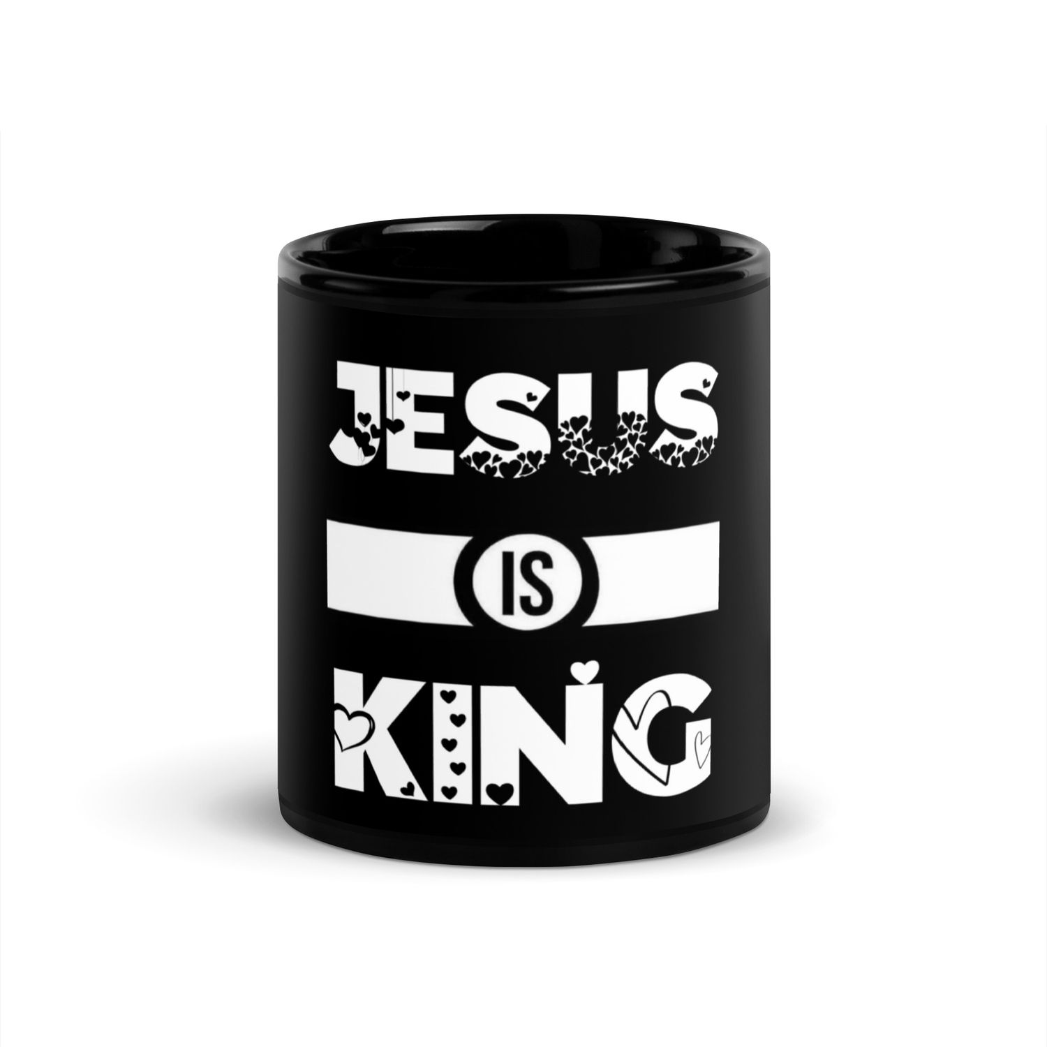 Jesus is king heart Mug