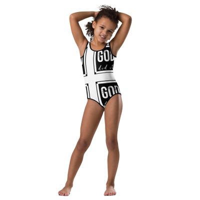 GOD did it c3 Kids Swimsuit