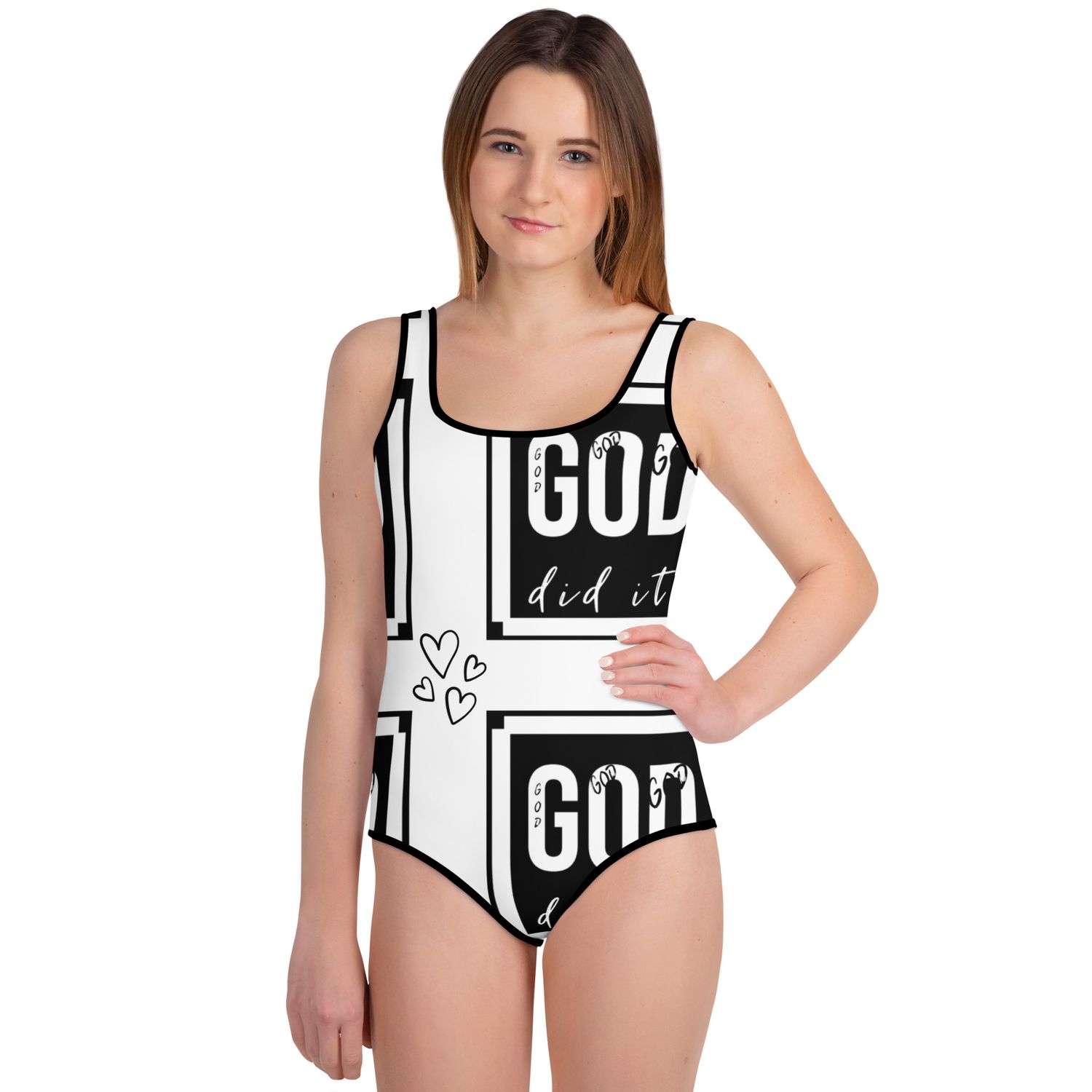 GOD did it c3 salvation Youth Swimsuit