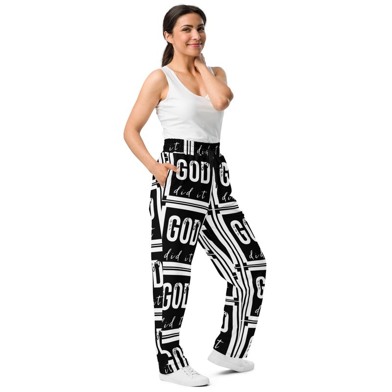 GOD did it c3 Wide-leg joggers pants unisex