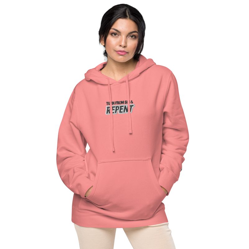 REPENT embroidered unisex hoodie