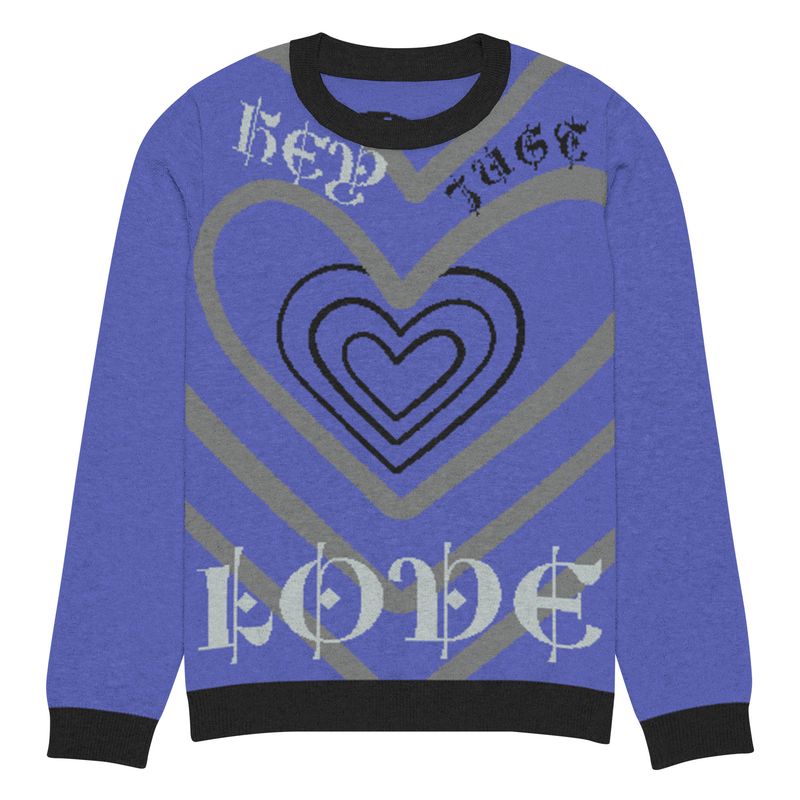 LOVE Knitted crew neck sweater