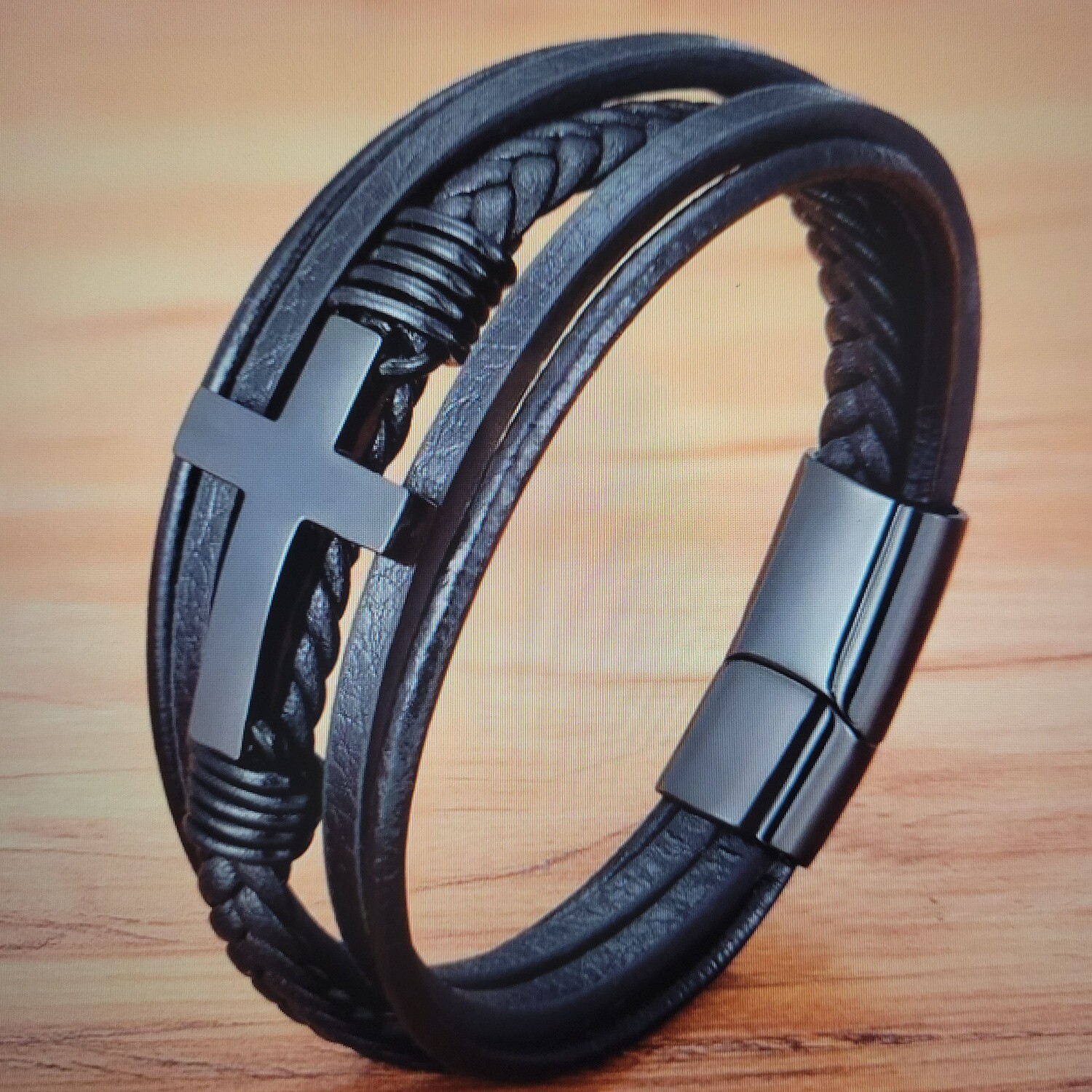 Men's Cross Bracelet