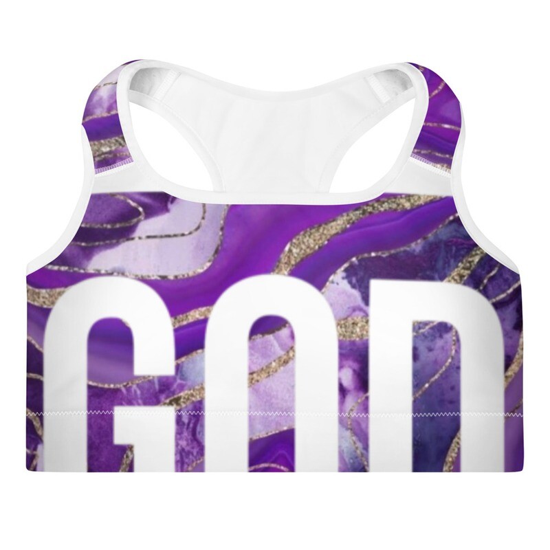 GOD did it Sports Women's Bra