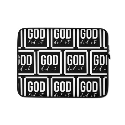 GOD did it Laptop Sleeve