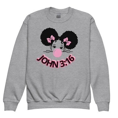 JOHN 3:16 Youth crewneck sweatshirt