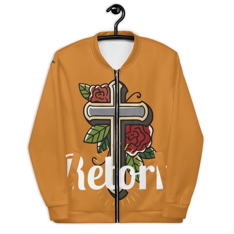 Reborn JESUS paid it all for us Unisex Bomber Jacket