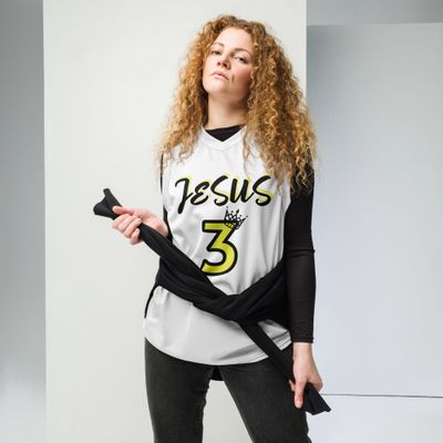 Jesus unisex basketball jersey