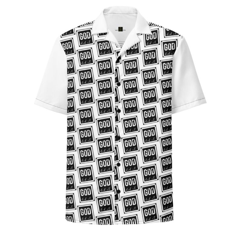 GOD did it Unisex button up shirt