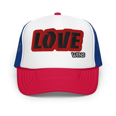 love wins embroidered hat