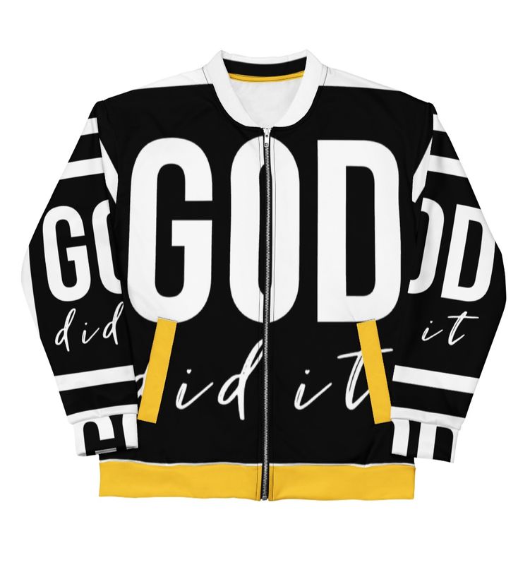 by his stripes GOD did it Bomber Jacket unisex