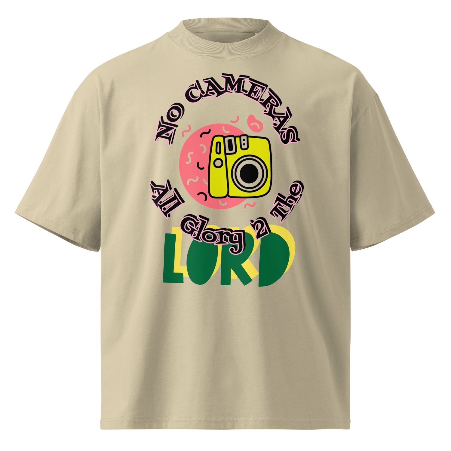 NO CAMERAS t-shirt