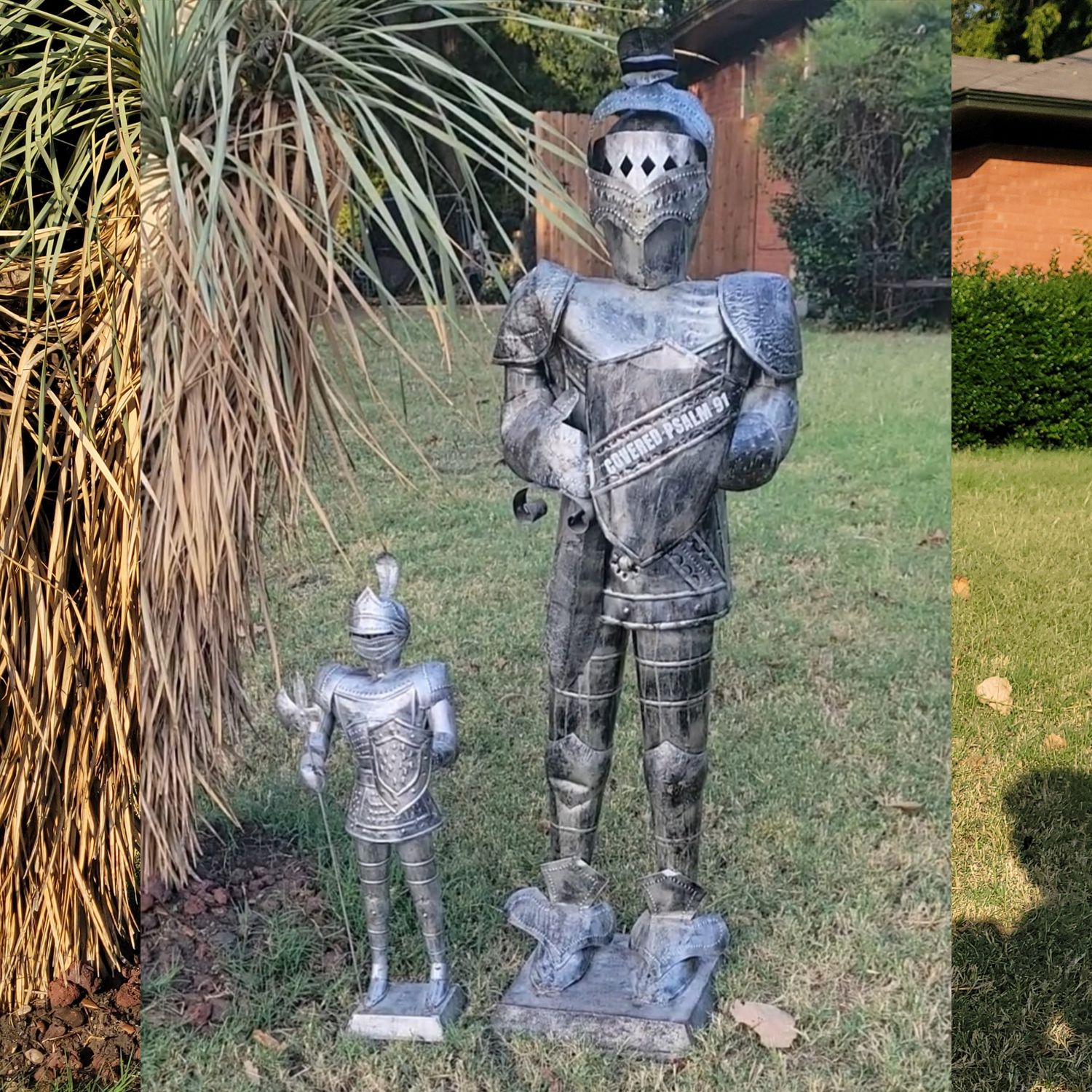 ARMOR OF GOD WARRIORS 🛡⚔️ SERENITYS REHAB CENTER GARDEN DECORATION