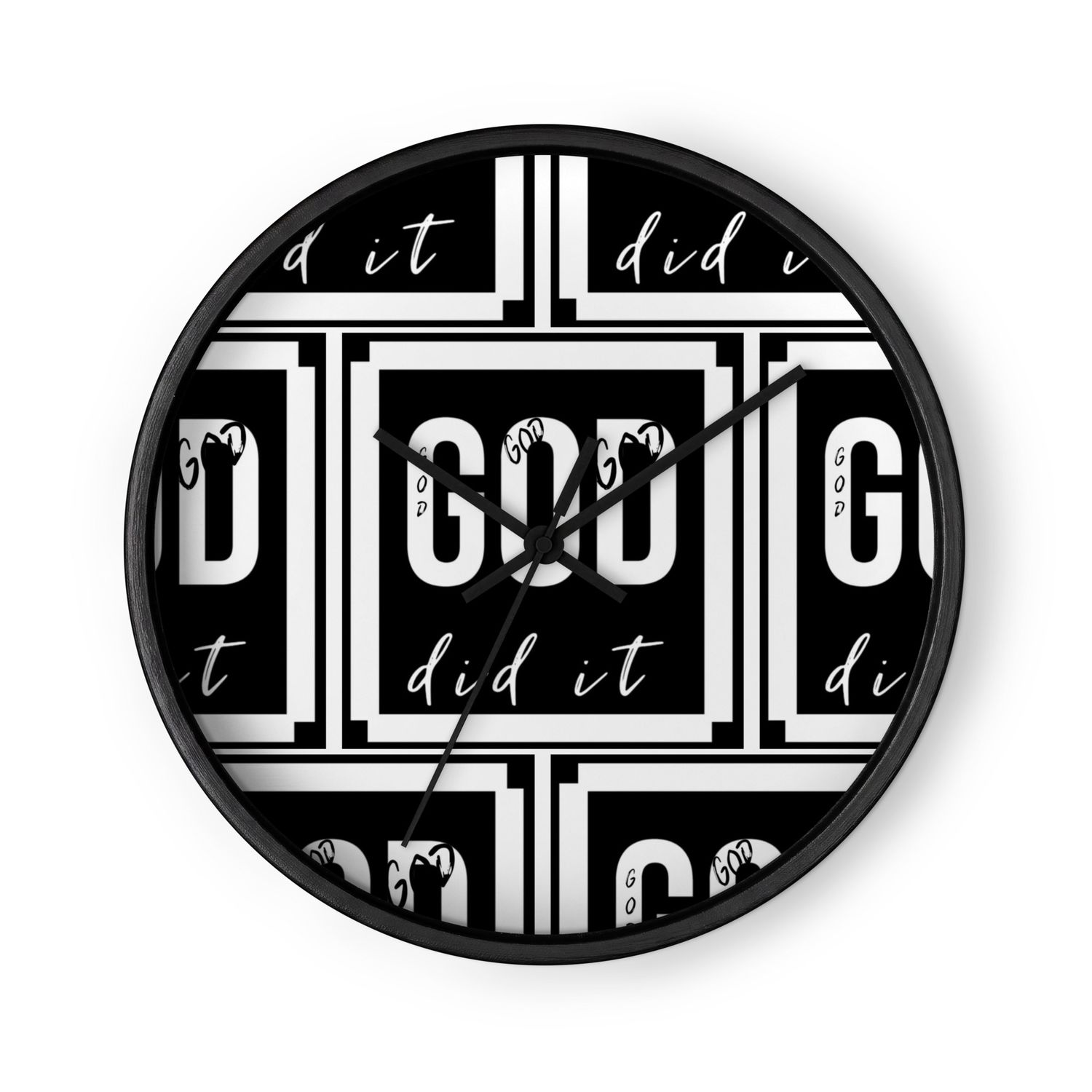 THE TIME IS NOW  GOD DID IT C3 Wall clock
